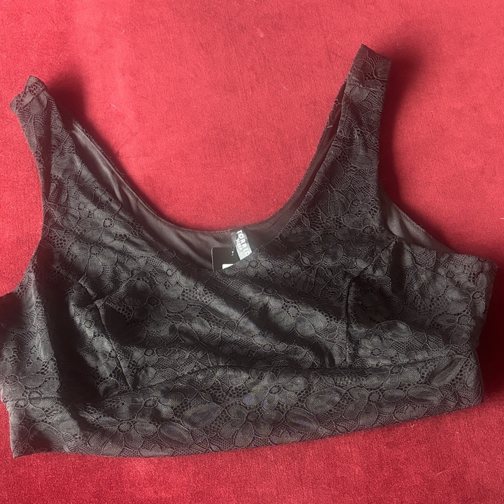Torrid Lace Scoop-Neck Bralette - Black